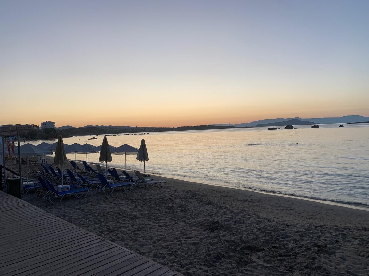 Abendstimmung am Strand von Nea Chora
