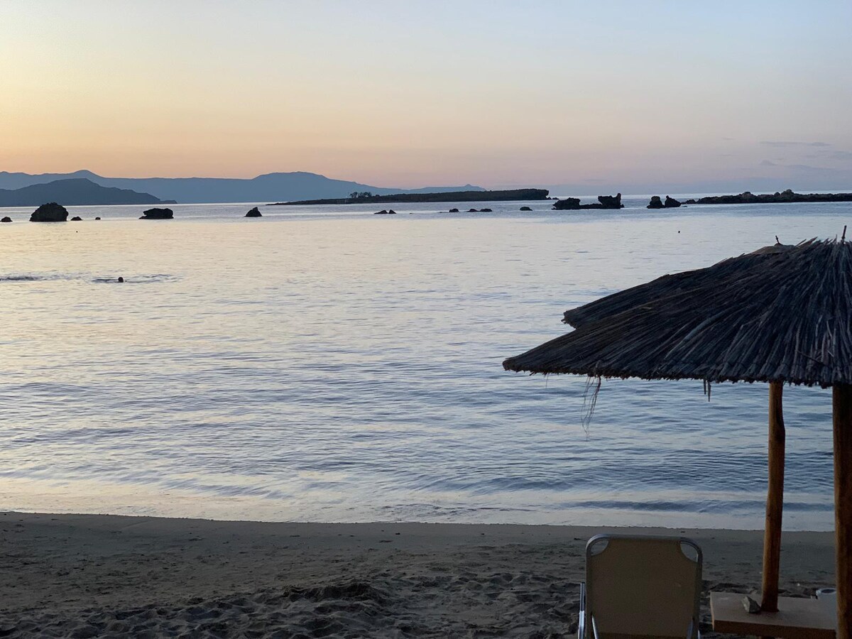 Abendstimmung am Strand von Nea Chora