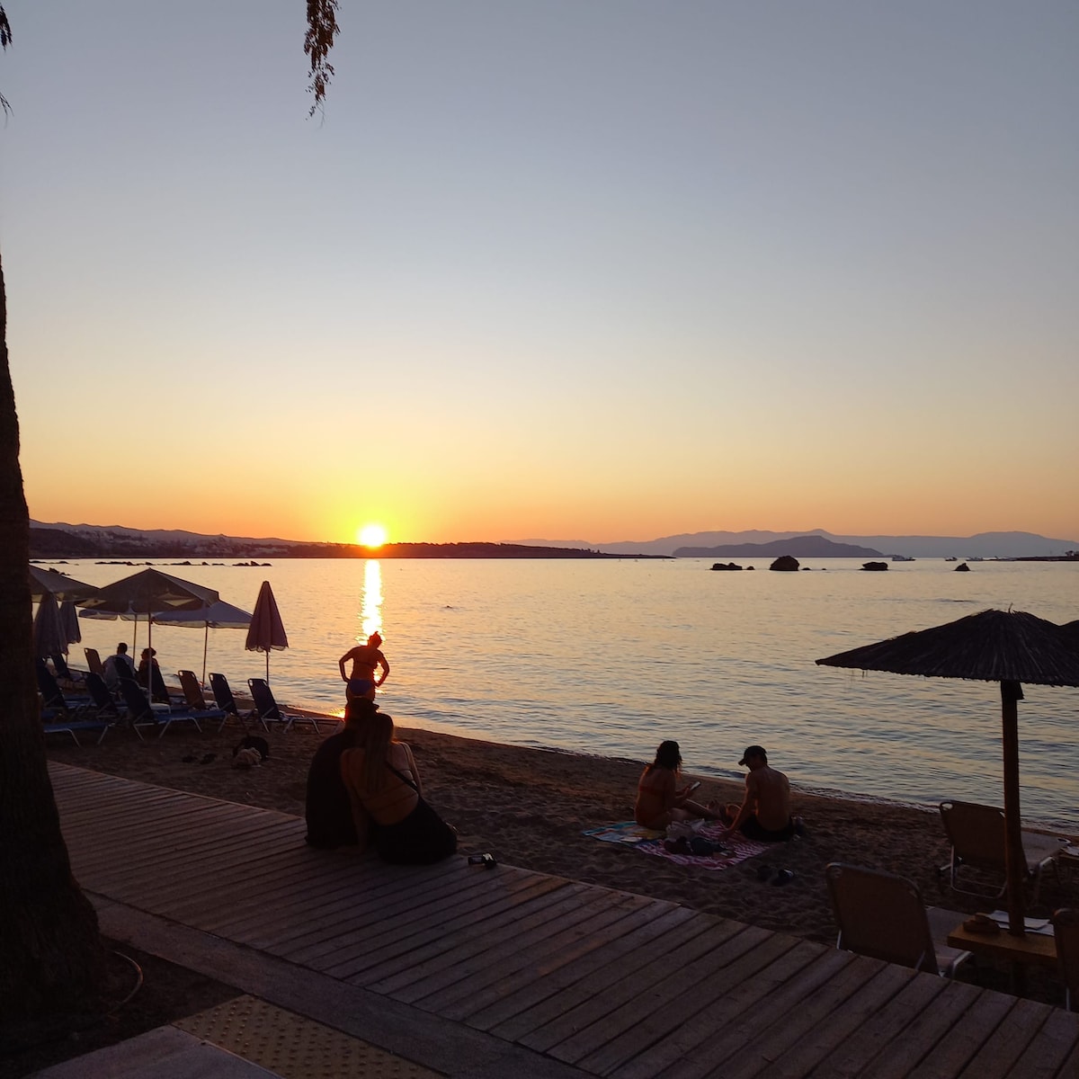 Abendstimmung am Strand von Nea Chora