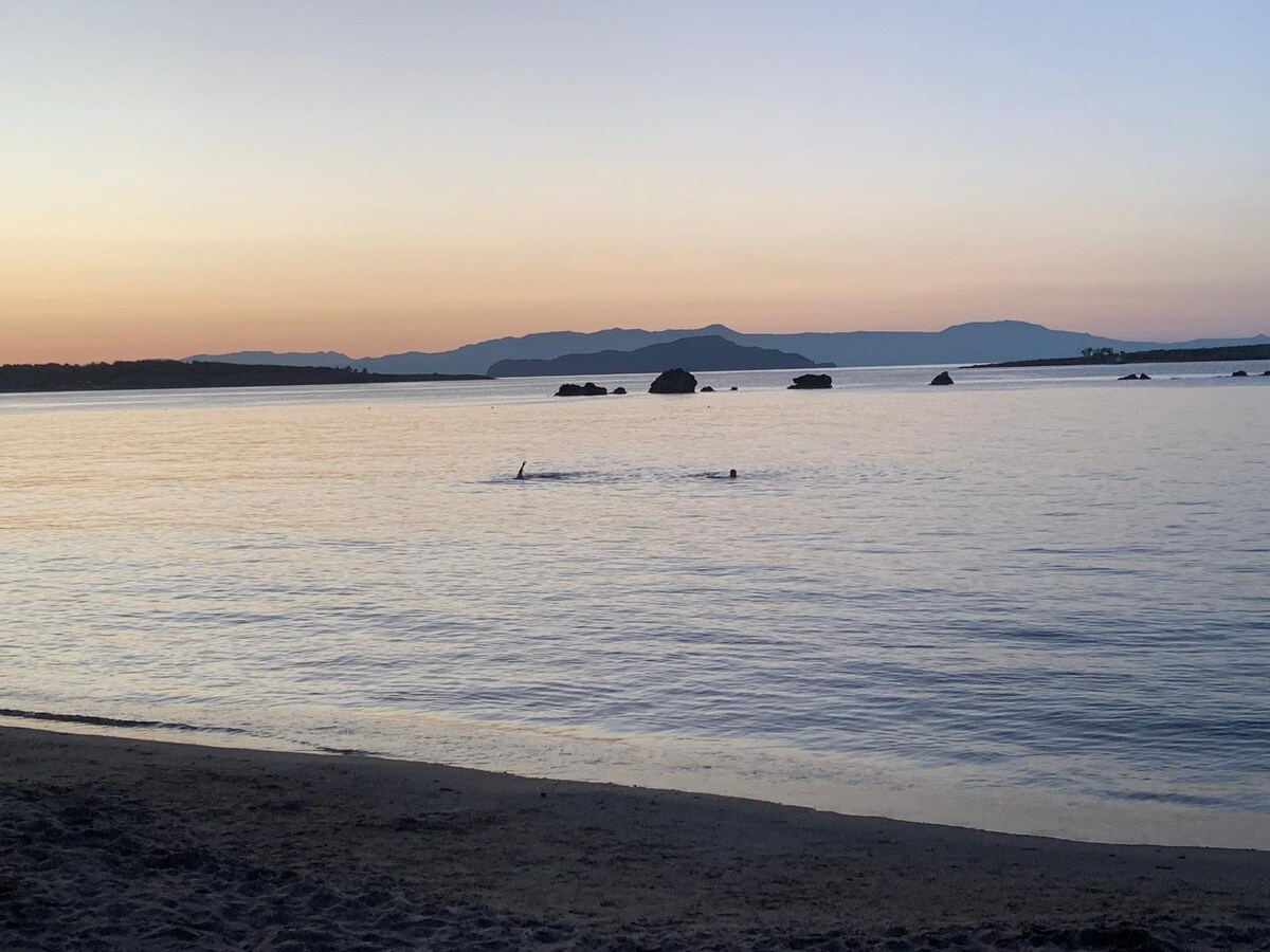 Abendstimmung am Strand von Nea Chora